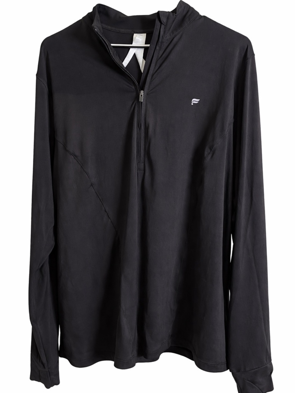 Fabletics Black Quarter Zip Pullover Women’s Long Sleeve Athletic Top